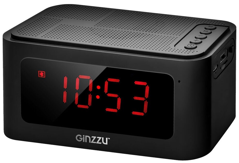 Портативная акустика Ginzzu GM-881B, 3 Вт, черный