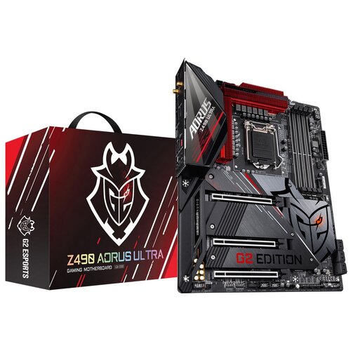 Gigabyte Z490 AORUS ULTRA G2 Socket 1200, Intel Z490, 4xDDR4, 2500 Мбит/с, Wi-Fi, Bluetooth, подсветка, ATX