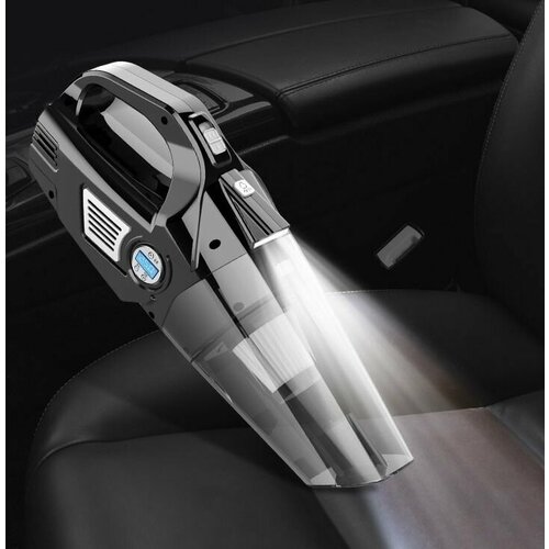 Проводной мощный пылесос для автомобиля Ручной портативный мини пылесос с фонариком манометром и насосом для салона машины 215000₽