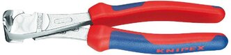 Торцевые кусачки Knipex 67 05 160 160 мм красный/синий