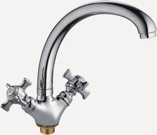 Изображение товара Смеситель Frap F4224, для кухни, силумин, хром, поворотный излив