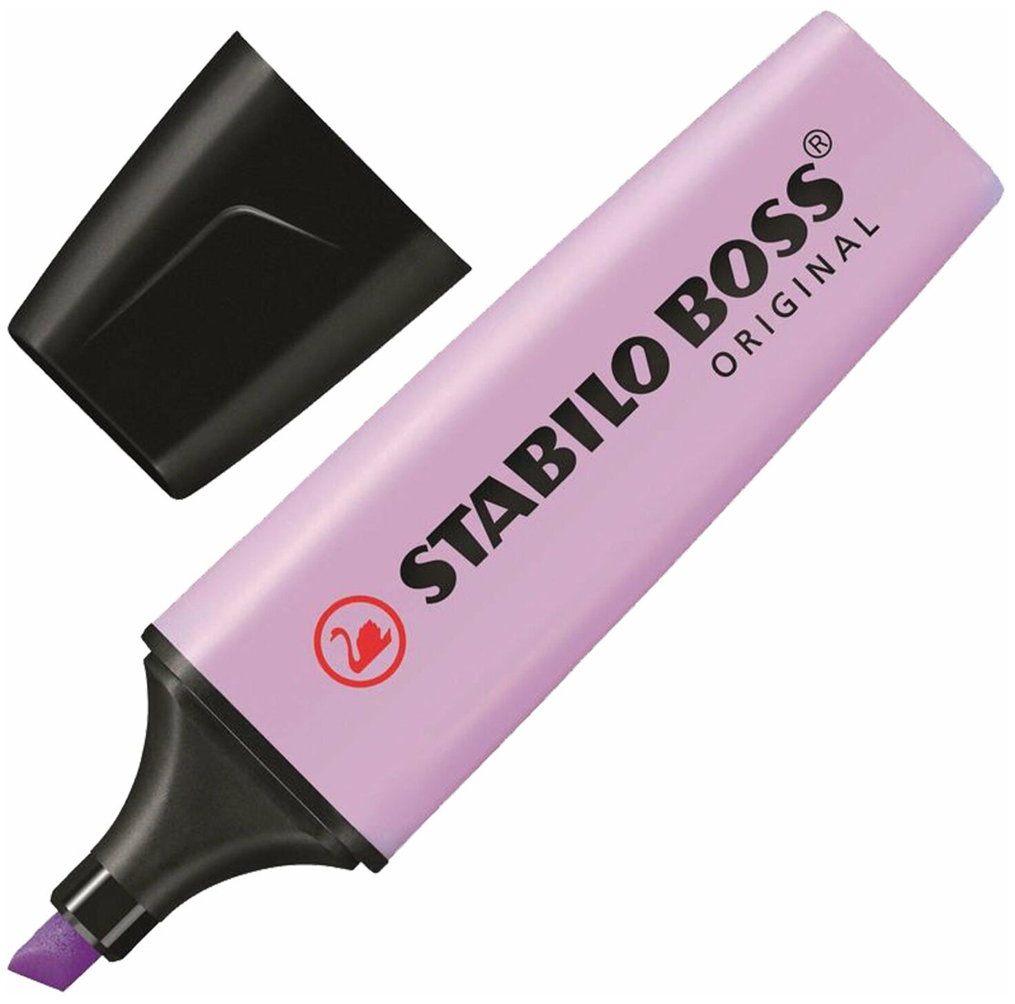 Текстовыделитель STABILO "Boss Pastel", лавандовый, линия 2-5 мм, 70/155