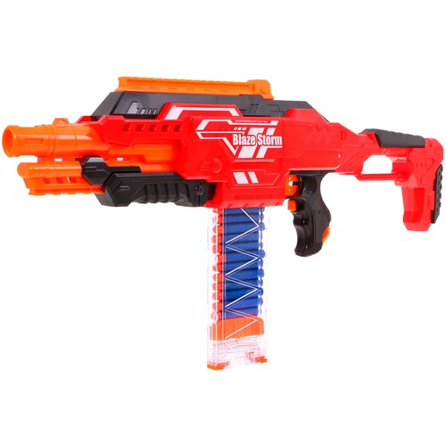 Бластер Zecong Toys Blaze Storm (ZC7100), 67 см, красный оружие для мальчиков zecong toys автомат blazestorm с мягкими пулями на батарейках 7050