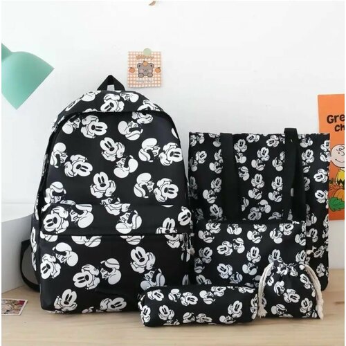 Школьный рюкзак 5 в 1 для девочек и для мальчиков, Микки Маус