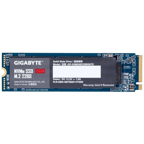 SSD диск GIGABYTE M.2 2280 256 Гб PCIe Gen3x4 TLC (GP-GSM2NE3256GNTD)