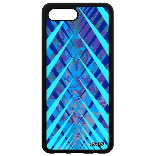 фото Чехол на смартфон honor 10, "дизайн сталактит" иллюзия тартан utaupia