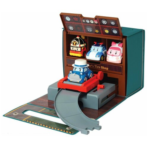 фото Silverlit игровой набор robocar poli мастерская уиллера 83247, морская волна