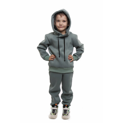 Комплект одежды  DaEl kids, размер 116, серый, зеленый