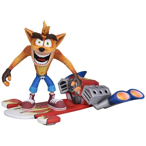 фигурка neca crash bandicoot deluxe crash with jet board 41051 18 см Фигурка NECA Crash Bandicoot Deluxe Crash with Jet Board 41051, 18 см