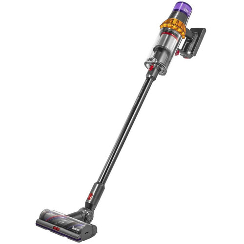 Пылесос Dyson V15 Detect absolute (SV22) 2021 EU, yellow/nickel aккумуляторный пылесос dyson v12 detect slim absolute сухая уборка серый жёлтый