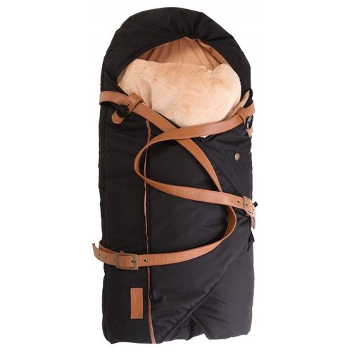Детский утепленный конверт-трансформер Sleepbag Mini Black/Brown