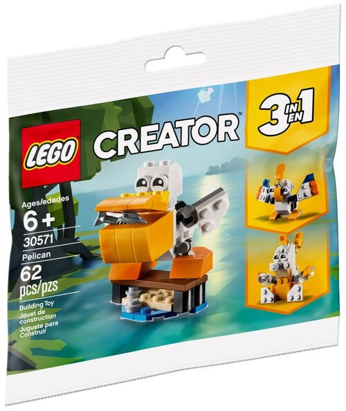 Конструктор LEGO Creator 30571 Пеликан, 62 дет.