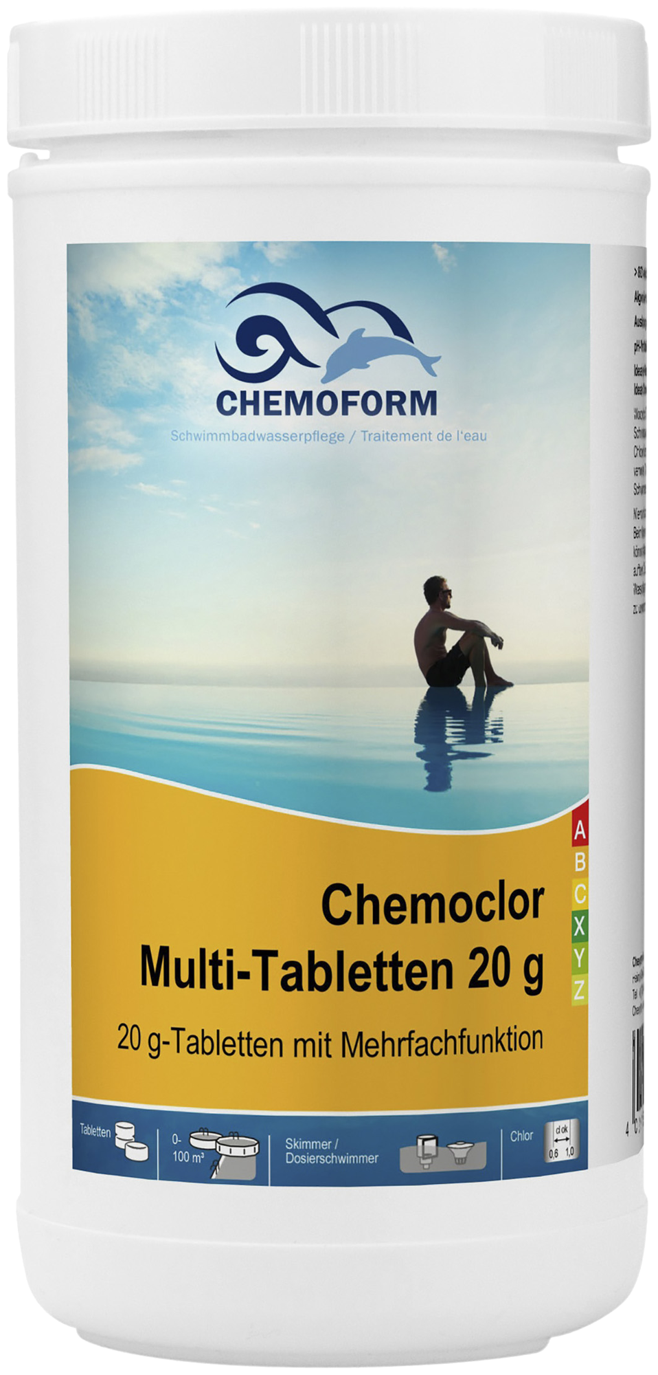 Средство для фонтанов Chemoform Все-в-одном мульти-таблетки (20 г)