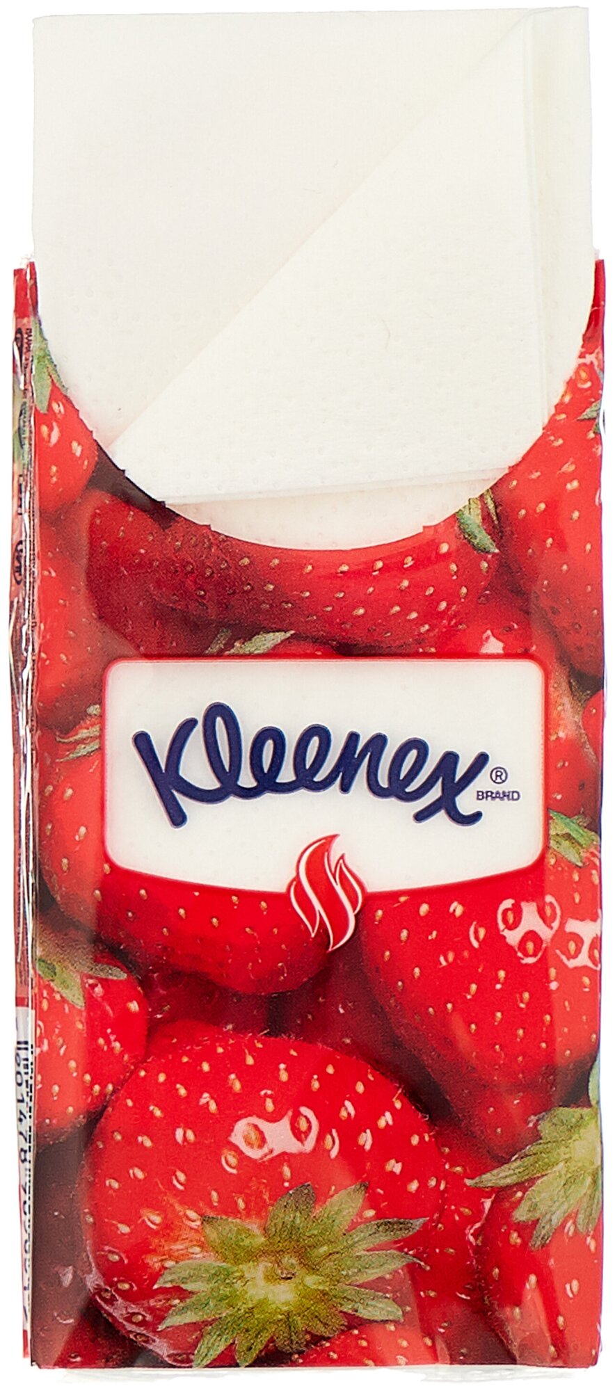 Носовые платочки Kleenex Клубника, 10 уп х 10 шт. - фото №4