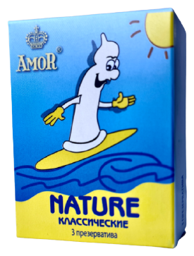 Презервативы Amor Яркая линия Nature, 3 шт.
