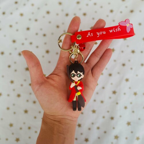 Брелок, матовая фактура, красный