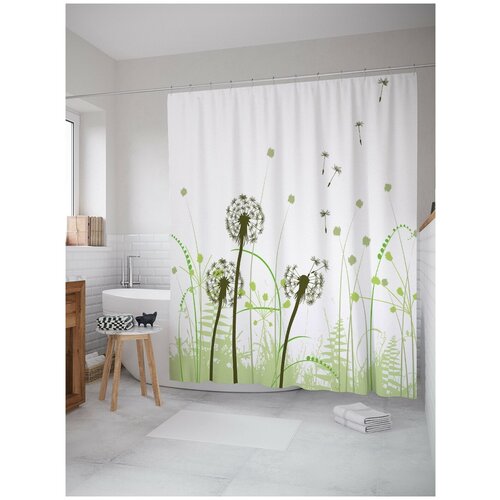 фото Штора для ванной joyarty мир одуванчиков 180х200 (sc-4398)