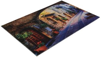 Придверный коврик VORTEX Samba Старинная улочка, размер: 0.6х0.4 м, разноцветный