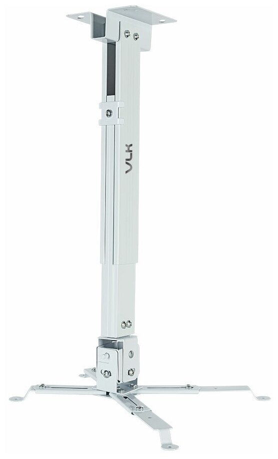 Кронштейн для проекторов VLK TRENTO-82w Белый, настенный/потолочный, max 15 кг, 3 ст своб/, наклон ±15°, от потолка 460-650 мм