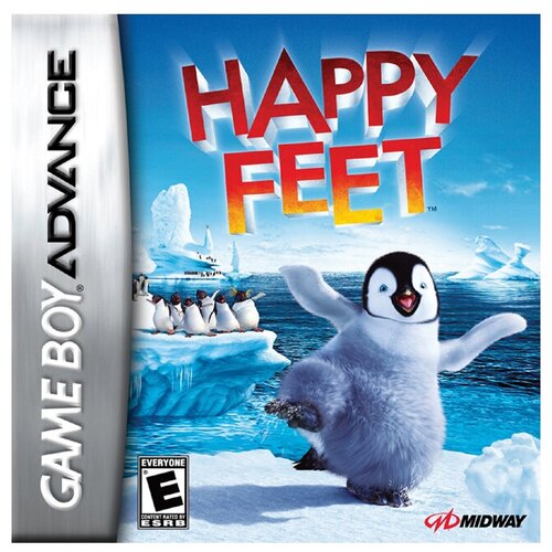 Игра Happy Feet для Game Boy Advance картридж для видеоигр серии pokemon gba 32 бит картридж для карты pokemon arceus legend platinum red для gba nds