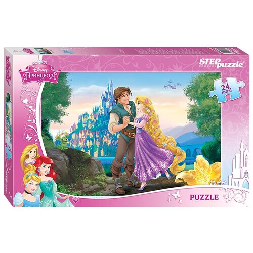 Пазл Step puzzle Disney Рапунцель (90020), 24 дет. пазл step puzzle disney вампирина 90070 24 дет 37 5х5х24 5 см