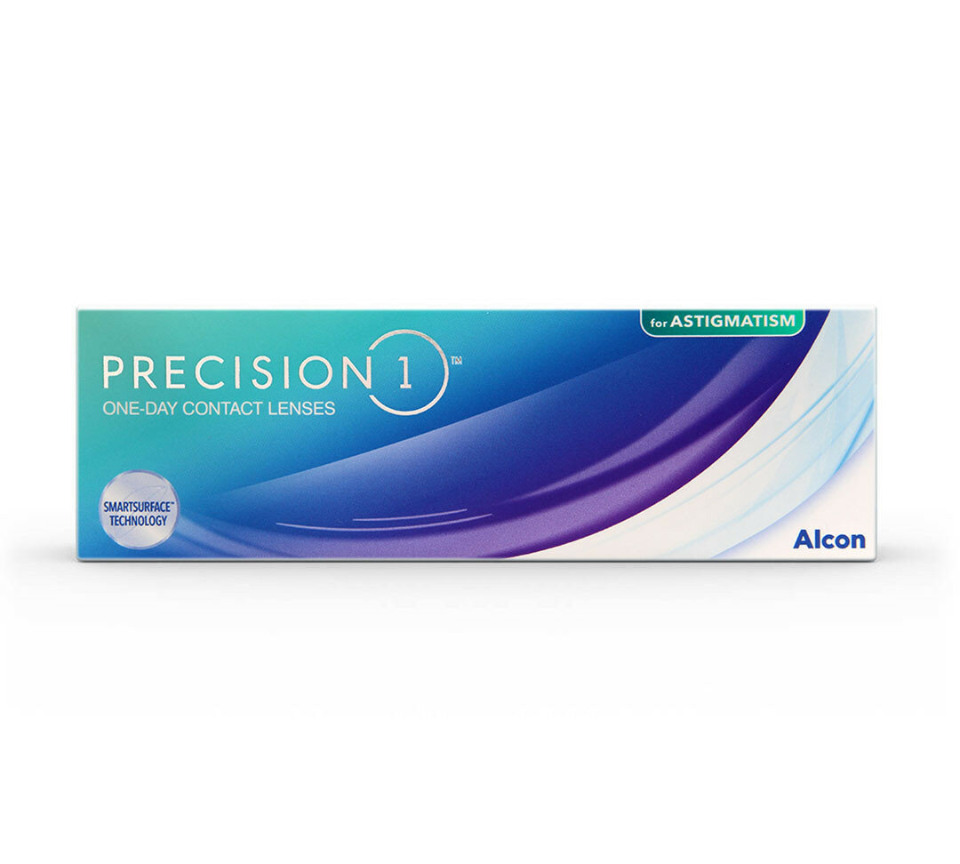 Астигматические линзы Alcon Precision1 for Astigmatism (30 линз) SPH -1.50 Cyl -1.75 AXIS 20