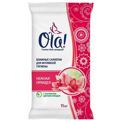 Ola! Влажные салфетки для интимной гигиены Нежная Орхидея