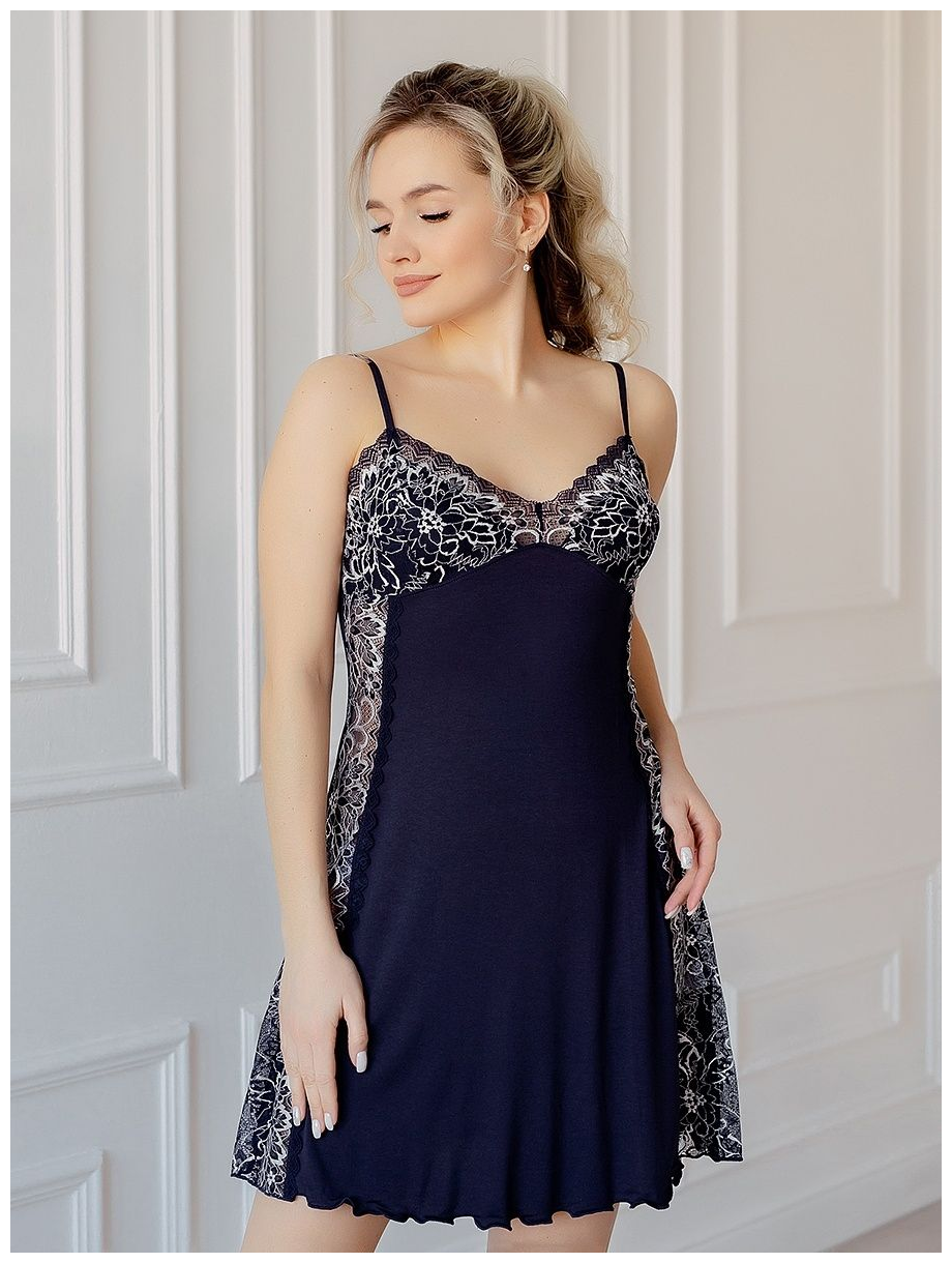 Женская ночная сорочка вискоза Жаннет, размер 52. Текстильный край. - фотография № 3