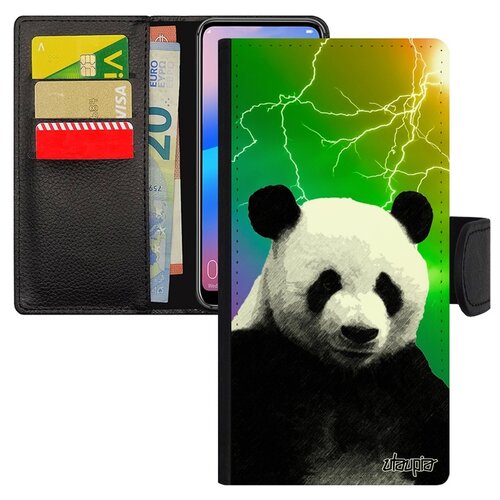 фото Чехол-книжка на смартфон p30 lite, "большая панда" азия малыш utaupia