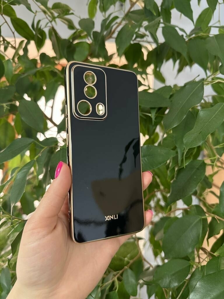 фото Силиконовый чехол xinli для Xiaomi 13 Lite / Сяоми 13 Лайт (Чёрный)