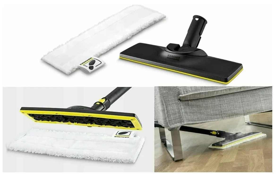 Комплект салфеток к насадке для пола совместим с KARCHER EasyFix/ тряпка для уборки для Керхер - 5шт