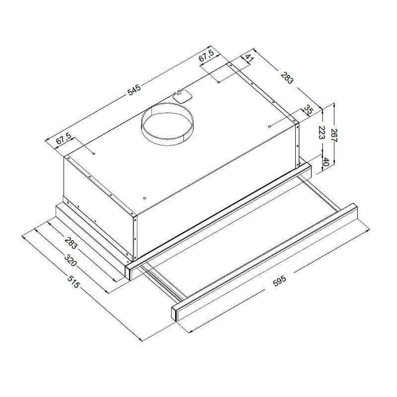 Встраиваемая вытяжка KORTING KHP 6975 X, официальная гарантия — фото 1