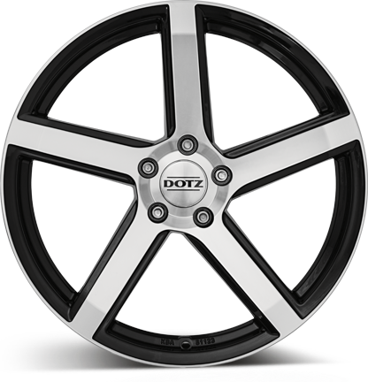 Dotz CP5 dark 19 / 9.5J PCD 5x112.00 ET 45.00 ЦО 70.10 Литой / Черный с полированной лицевой поверхностью