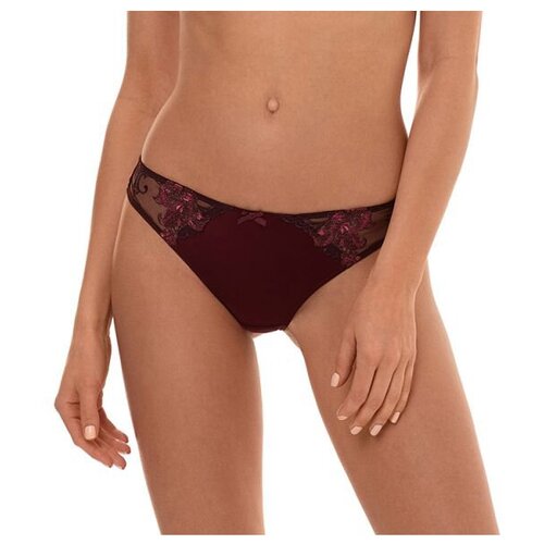 фото Laete трусы стринги с кружевом, размер m(46), бордовый