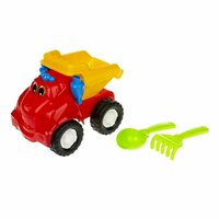 Машинка детская "Смайл" Самосвал №1: машинка, лопатка и грабельки, Colorplast