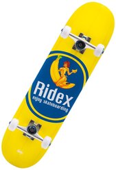 Скейтборд Ridex Banjoy 31.1", 31.1x7.75, желтый/синий