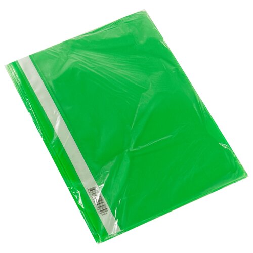 OfficeSpace Набор папок-скоросшивателей с прозрачным верхом А4, пластик 120 мкм, 20 шт, зелeный