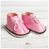 Ботинки для куклы Завязки, длина подошвы 7,5 см, 1 пара, цвет нежно-розовый 3495207 - изображение