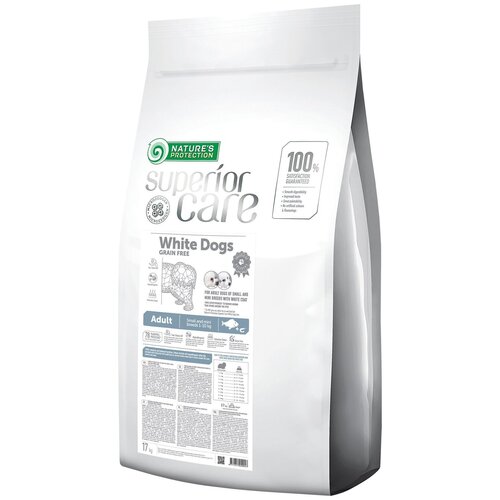 Nature's Protection Dog Superior Care White Dogs Grain Free White Fish Adult Small & Mini Breeds 1,5 кг
