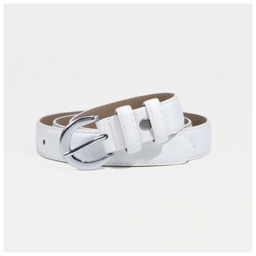 фото Ремень сима-ленд, размер 105, белый сима-лэнд