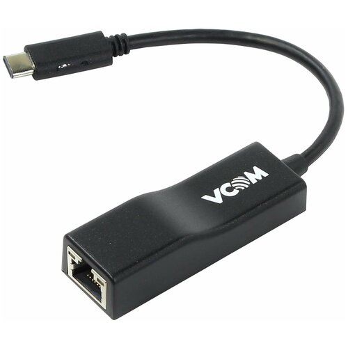 Vcom Du320m Кабель-переходник USB 3.1 Type-C --RJ-45 1000Mbps Ethernet, Aluminum Shell, 0.15м Vcom D