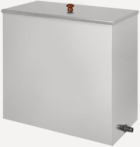 Изображение товара Бак нержавеющая сталь 60л (Прямоугольный) (AISI 439) (плоское дно, 1 штуцер "1 2")