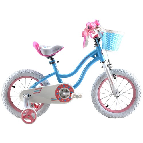 фото Детский велосипед royal baby rb14g-1 stargirl steel 14 голубой (требует финальной сборки)