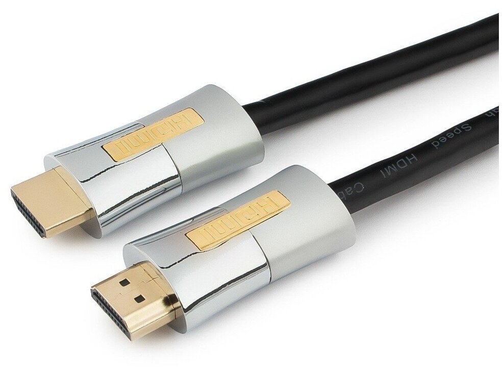 Кабель HDMI 4.5м Cablexpert CC-P-HDMI01-4.5M круглый черный - фото №2