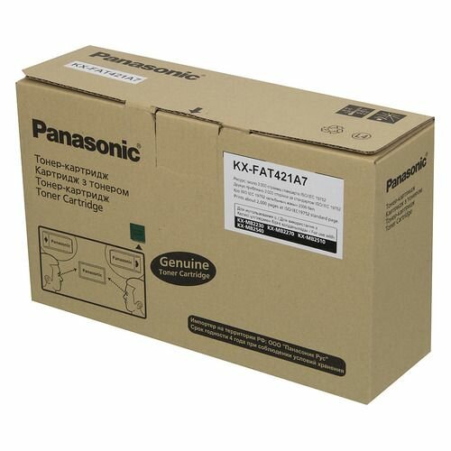 Картридж Panasonic KX-FAT421A7, черный / KX-FAT421A7