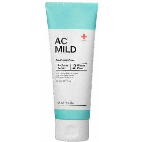 HOLIKA HOLIKA Очищающая пенка для умывания Ac Mild Cleansing Foam гель для умывания holika holika пенка для лица ac mild