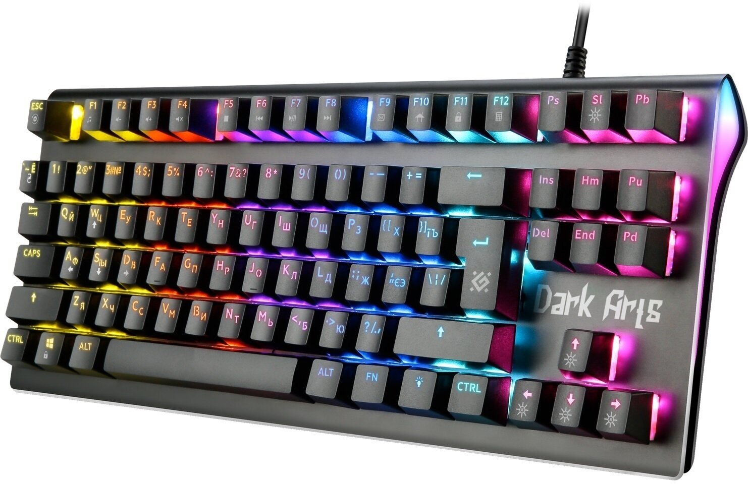 Механическая клавиатура для компьютера игровая Defender Dark Arts (TKL 80%)