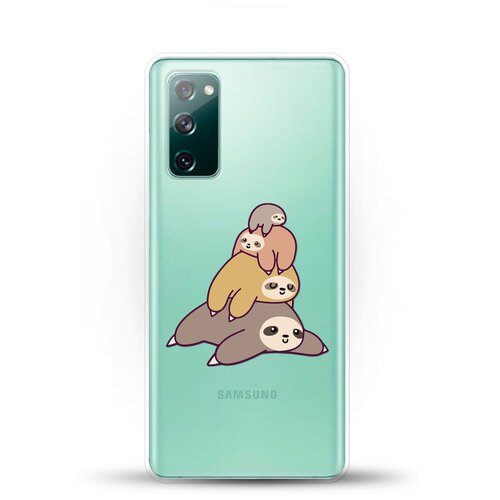 фото Силиконовый чехол 4 ленивца на samsung galaxy s20fe (fan edition) andy & paul