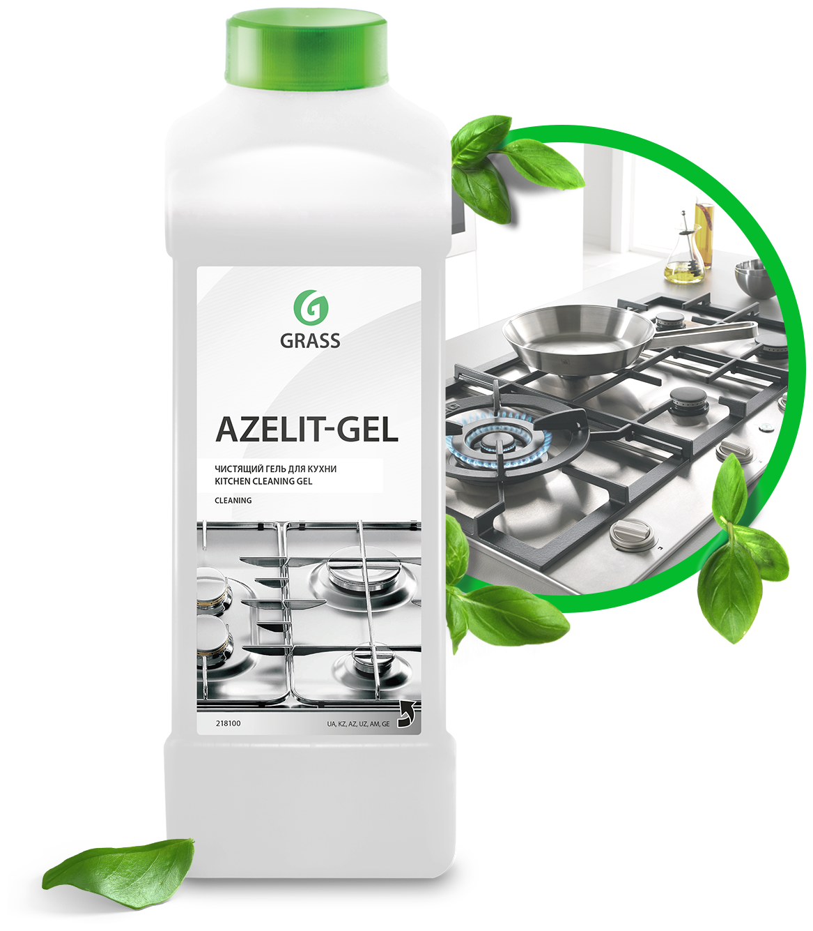 Средство чистящее Grass Azelit-gel анти-жир 5л - фото №2
