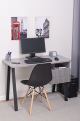 Стол письменный с ящиками Марио СБ 71-М ЧР (110х55х75), рабочий, компьютерный, серый графит